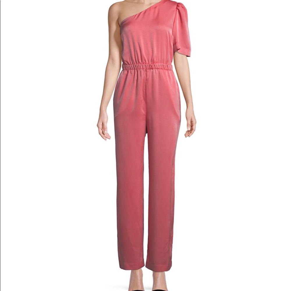TRACY REESE || Anthropologie pink jumpsuit NWT LG